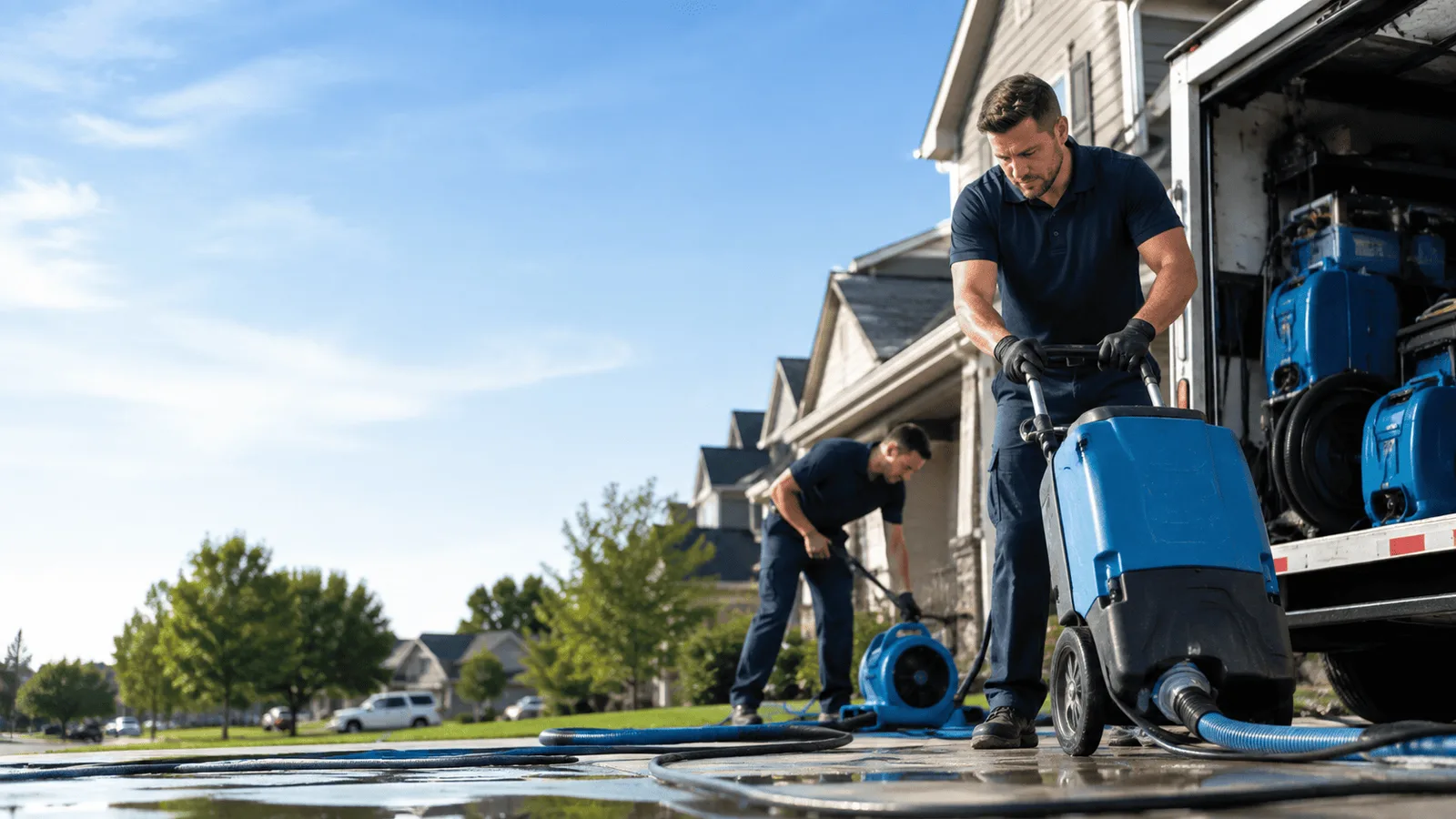 Dehumidification being performed in Hornersville, MO